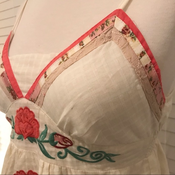 Pura Vida Embroidered Camisole Cotton Top Size Small - Picture 7 of 16